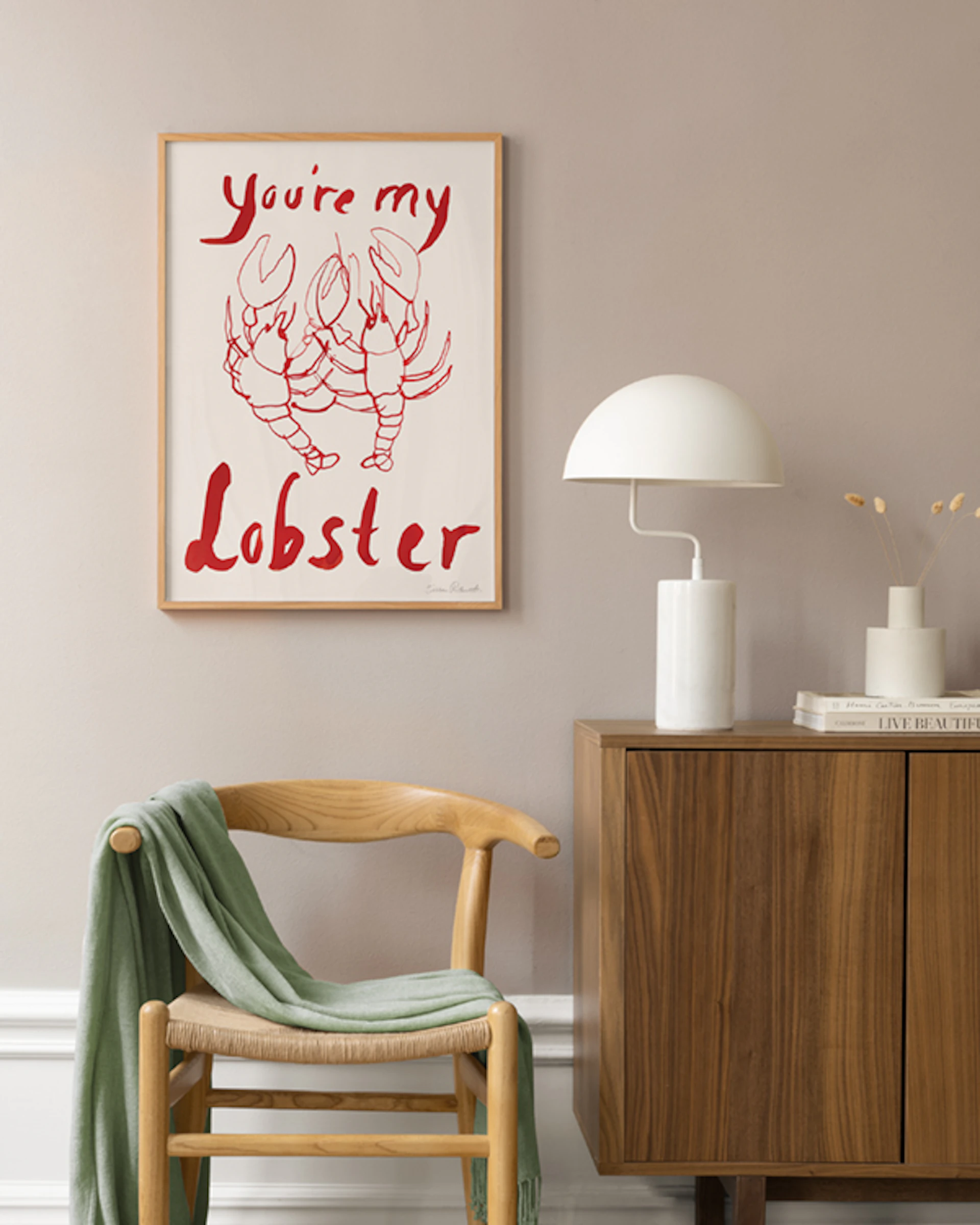 Portachiavi In Gomma AMBROSIANA Con Scritta "You Are My Lobster" - Originale E Divertente