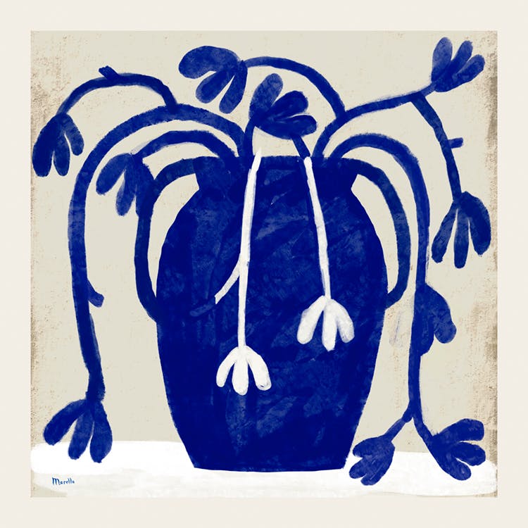 Marco Marella - Blue Vase Plakat 0