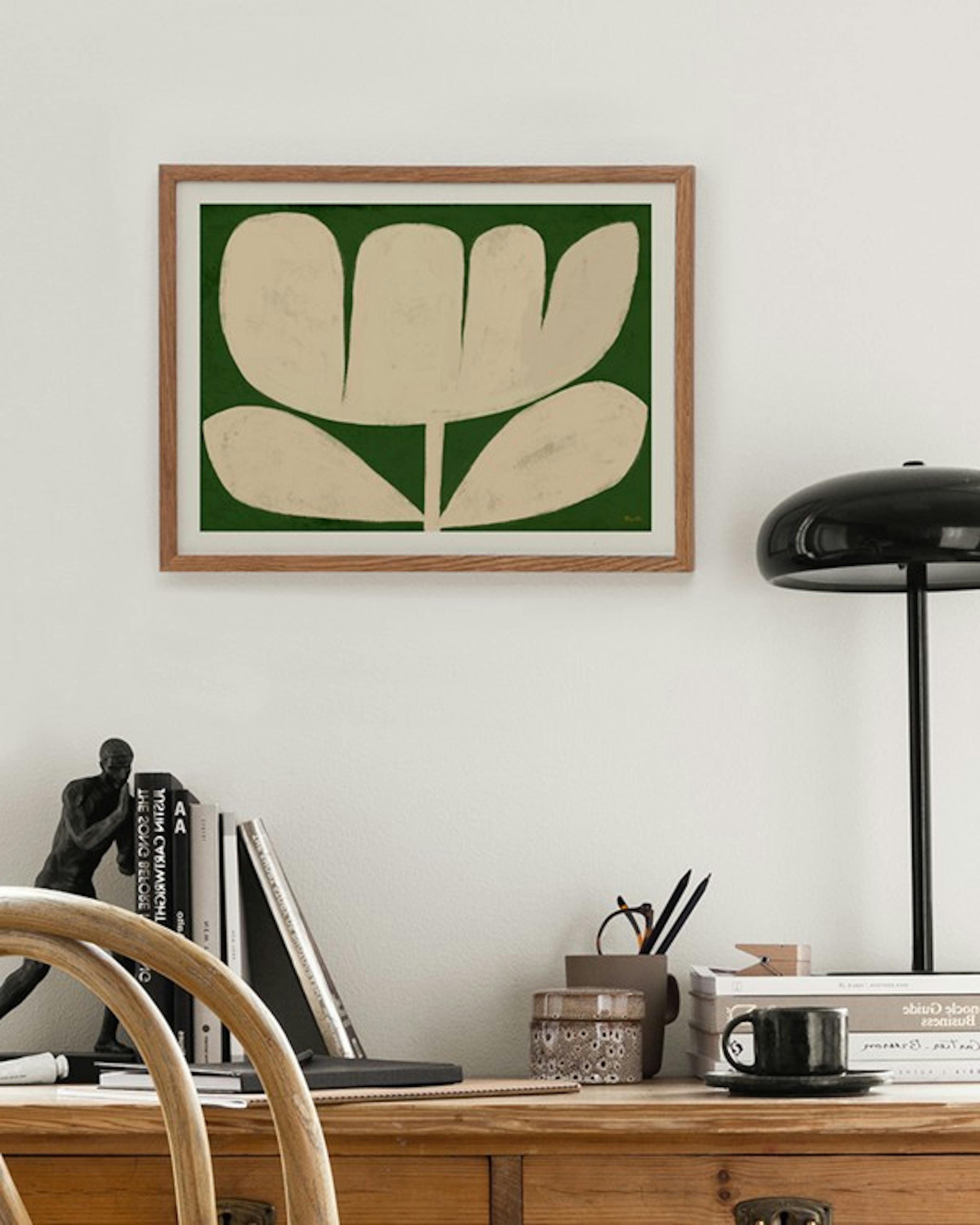 Marco Marella - Flower on Green Poster