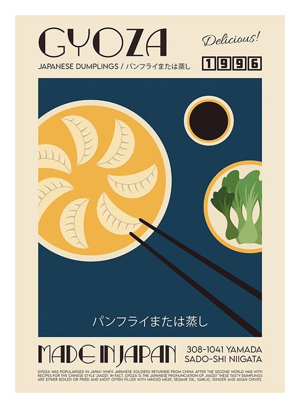 We made something nice - The Gyoza Plakat (21x30 cm)- We Made Something Nice