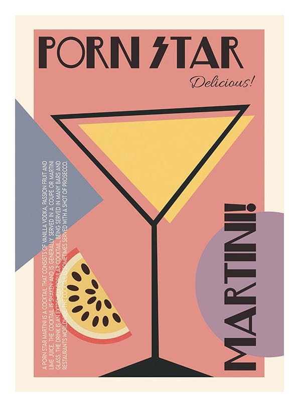 We made something nice - The Porn Star Martini Plakat (21x30 cm)- We Made Something Nice