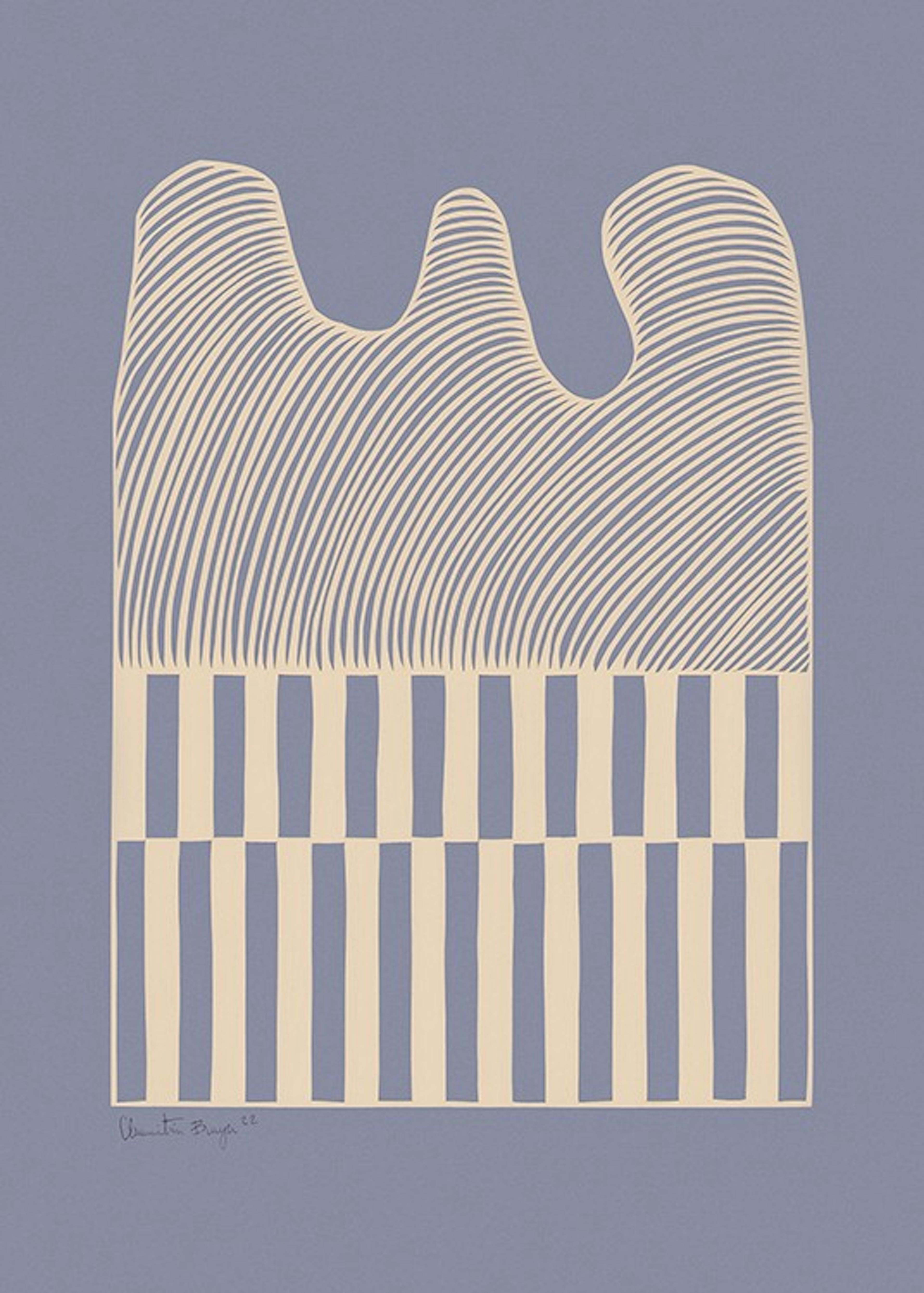 Little Detroit - Stribes 'N' Lines Print 0