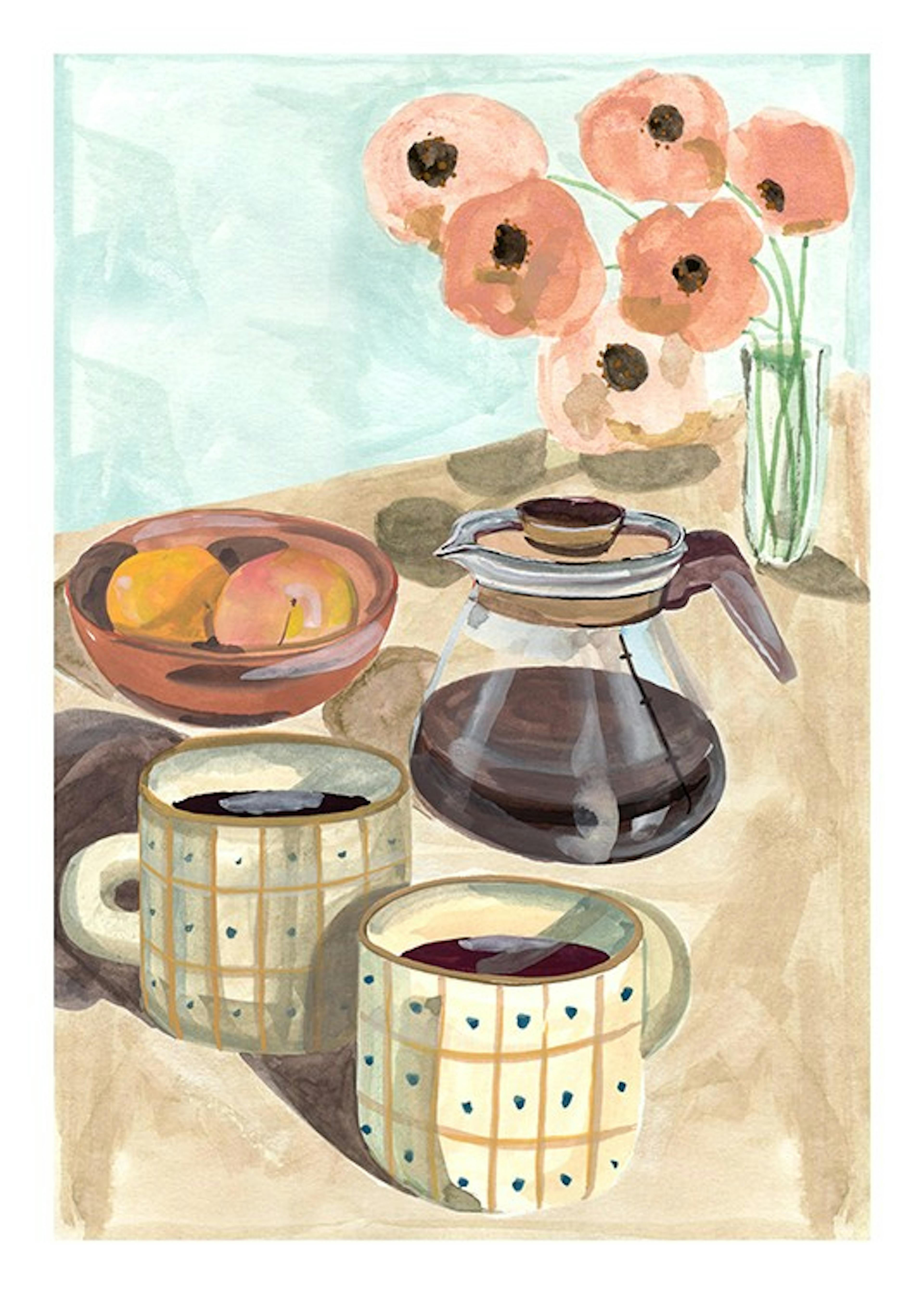 Laura Page - Coffee and Peaches Juliste 0