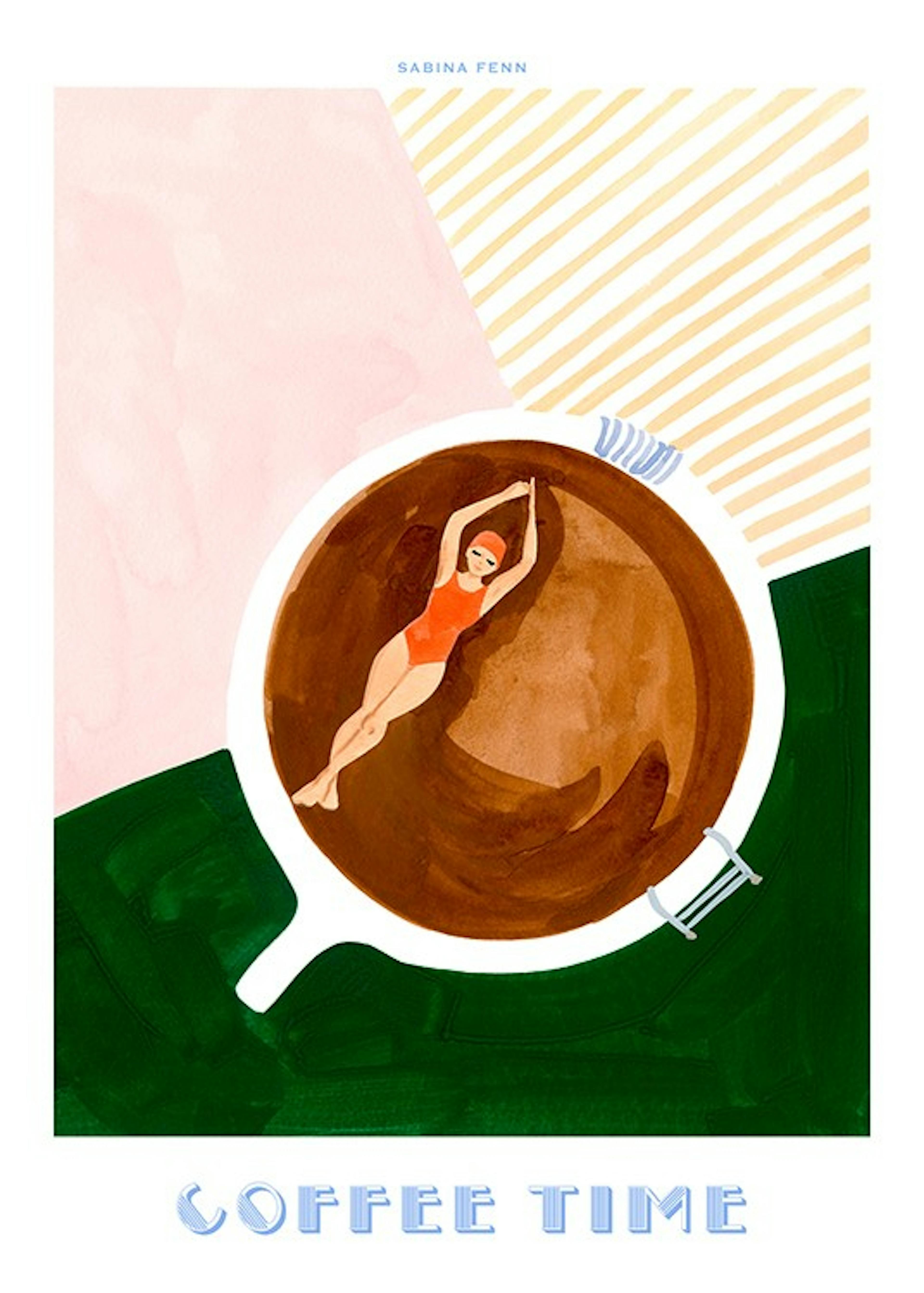 Sabina Fenn - Coffee Time Poster