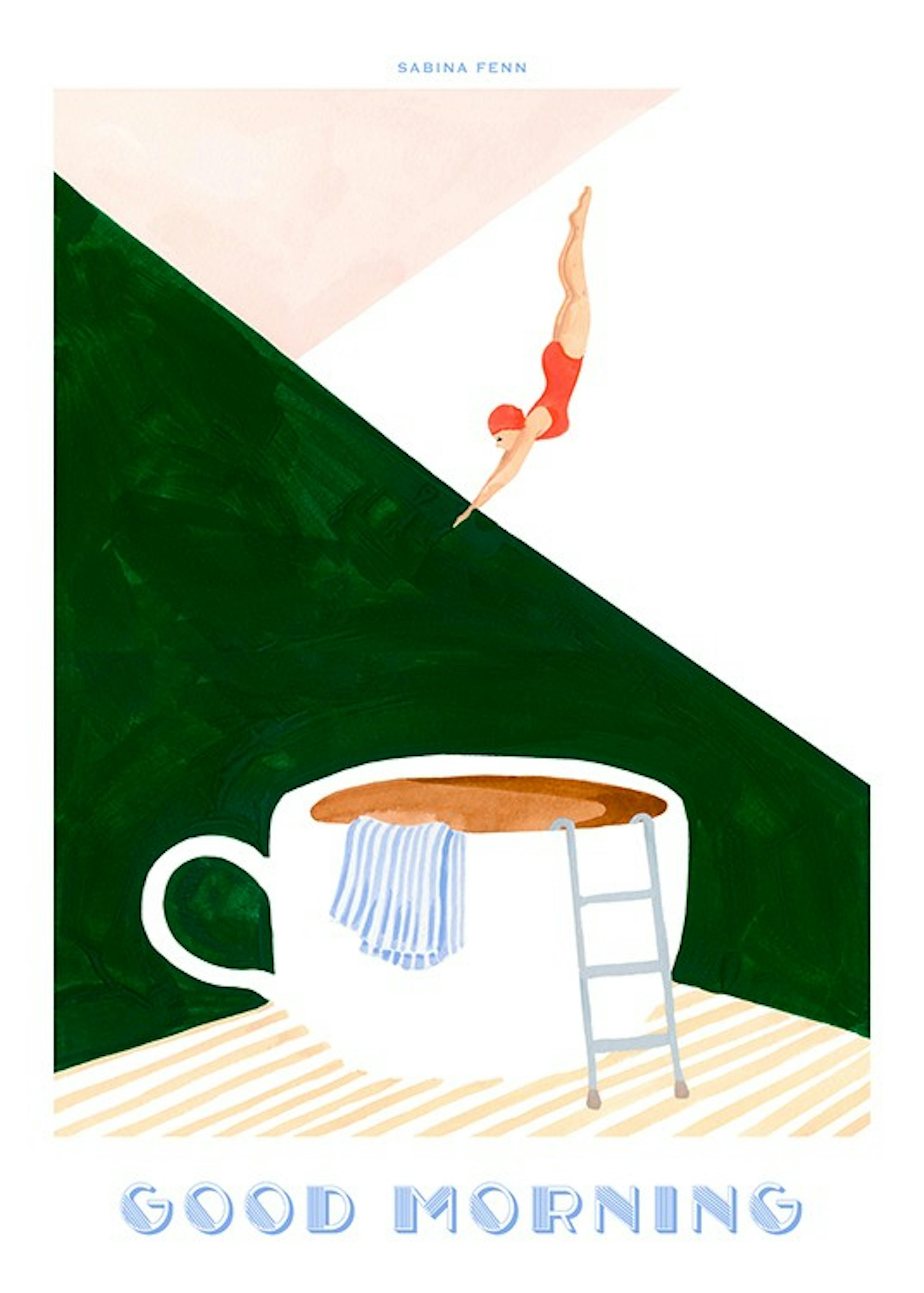 Sabina Fenn - Good Morning Dive Print