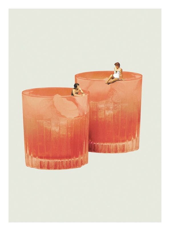 Maarten Leon - Holiday in a Glass No2 Poster (21x30 cm)
