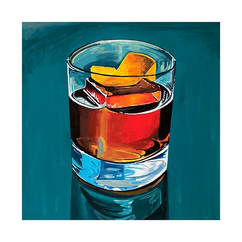 Kate Birch - Old Fashioned with a Twist of Orange Affiche (50x50 cm)