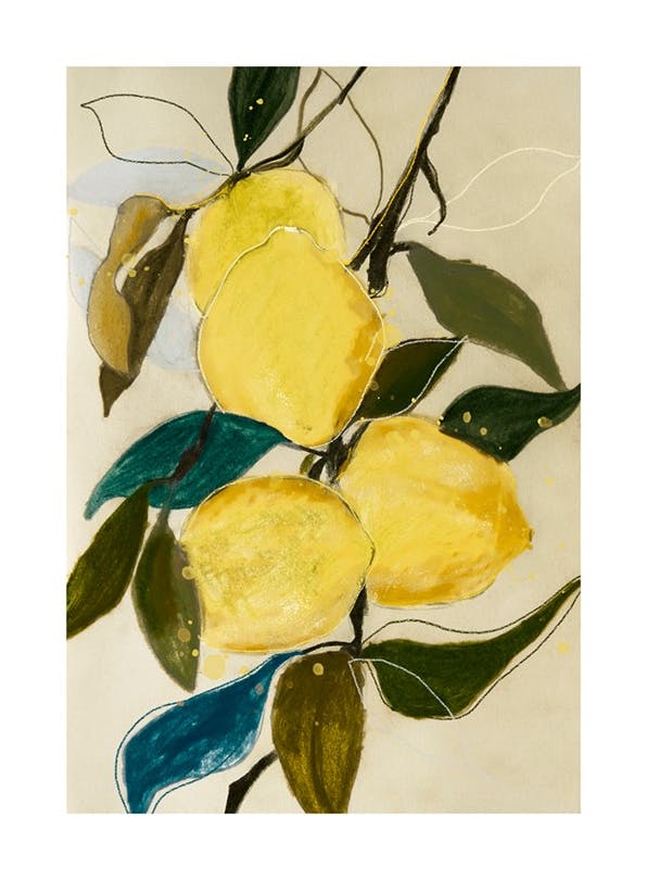 Leigh Viner - Lemon Study Plakat (30x40 cm)-Plakaty