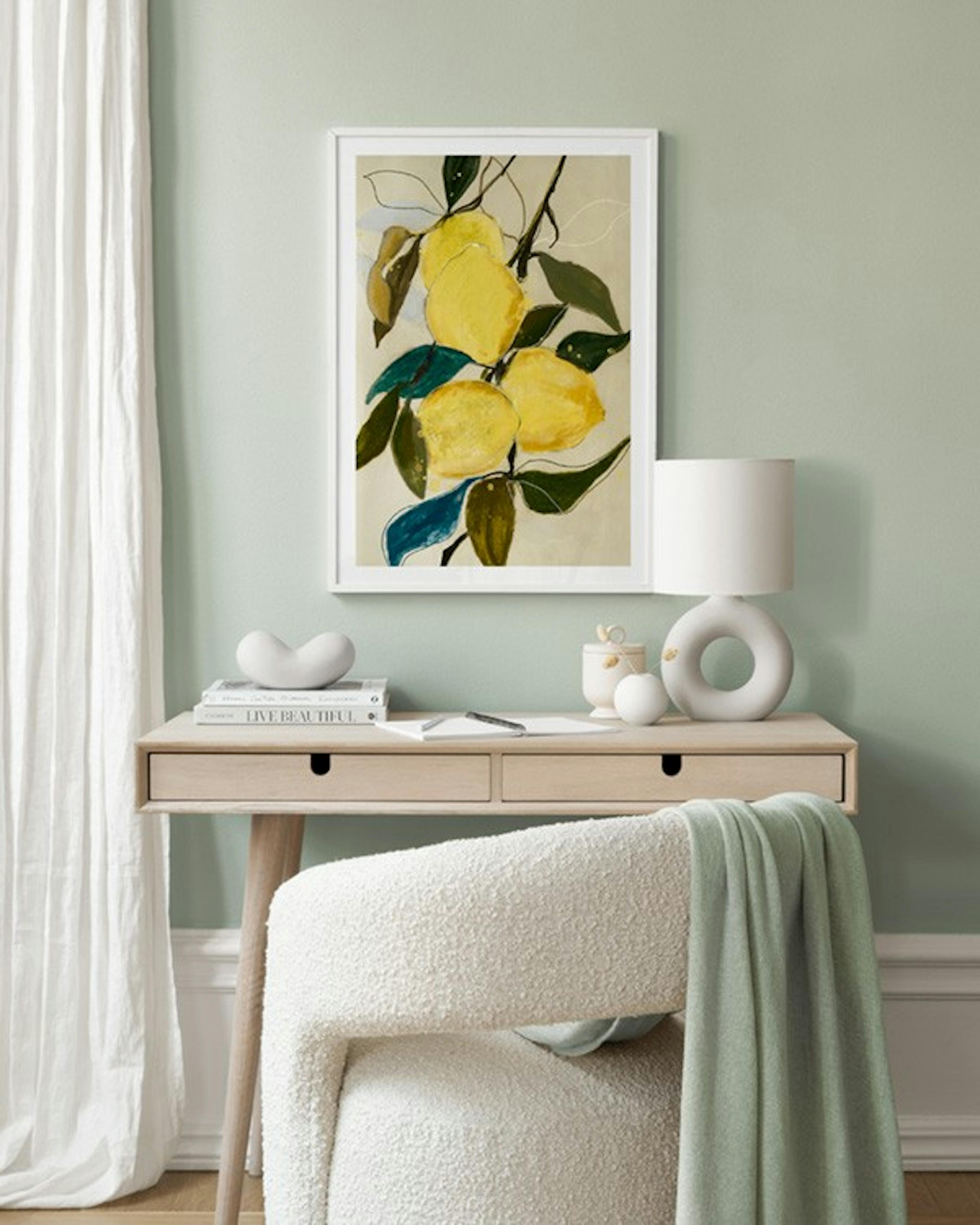 Leigh Viner - Lemon Study Poster