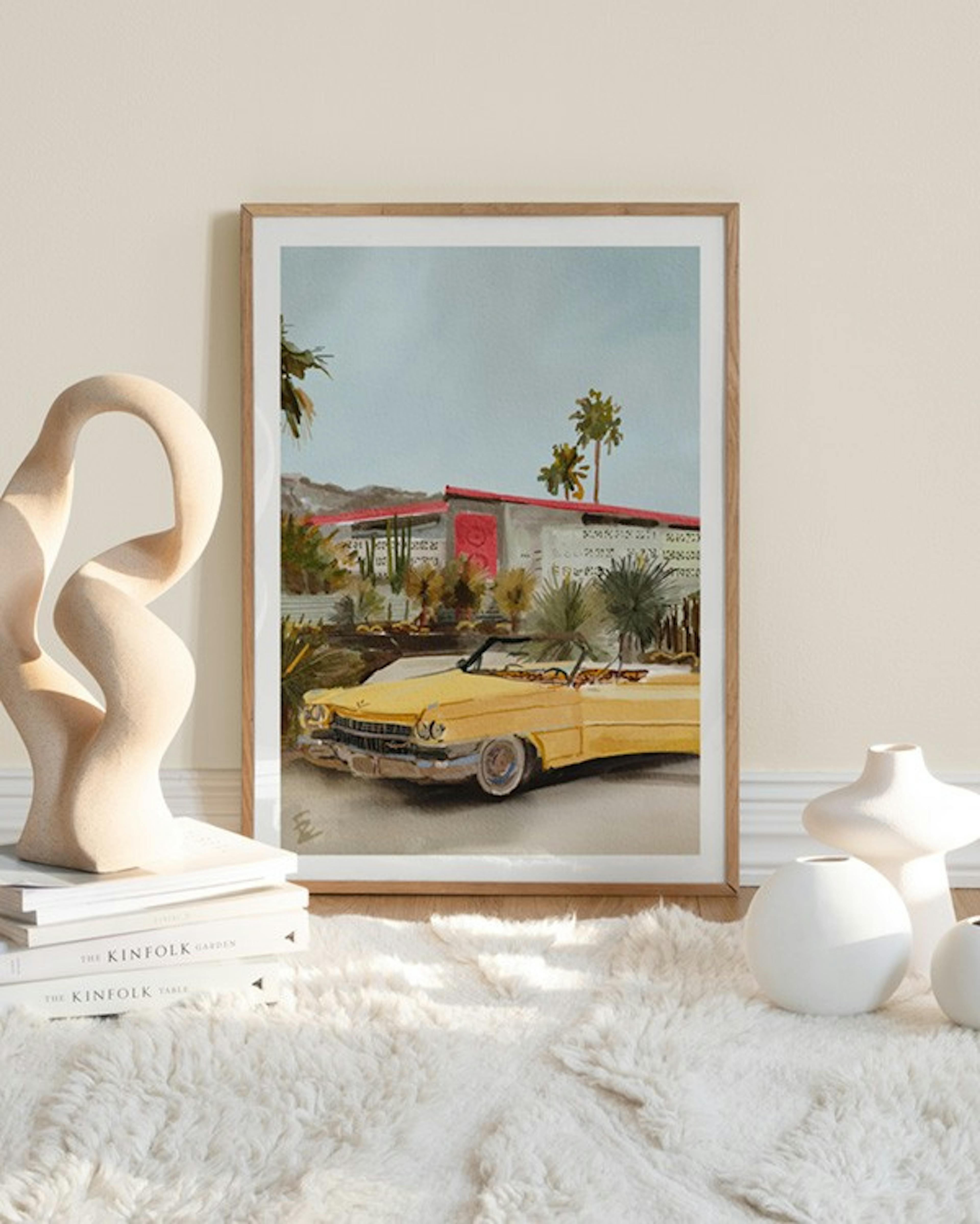 Ekaterina Zagorska - Me and My Cadillac in Palm Springs Poster