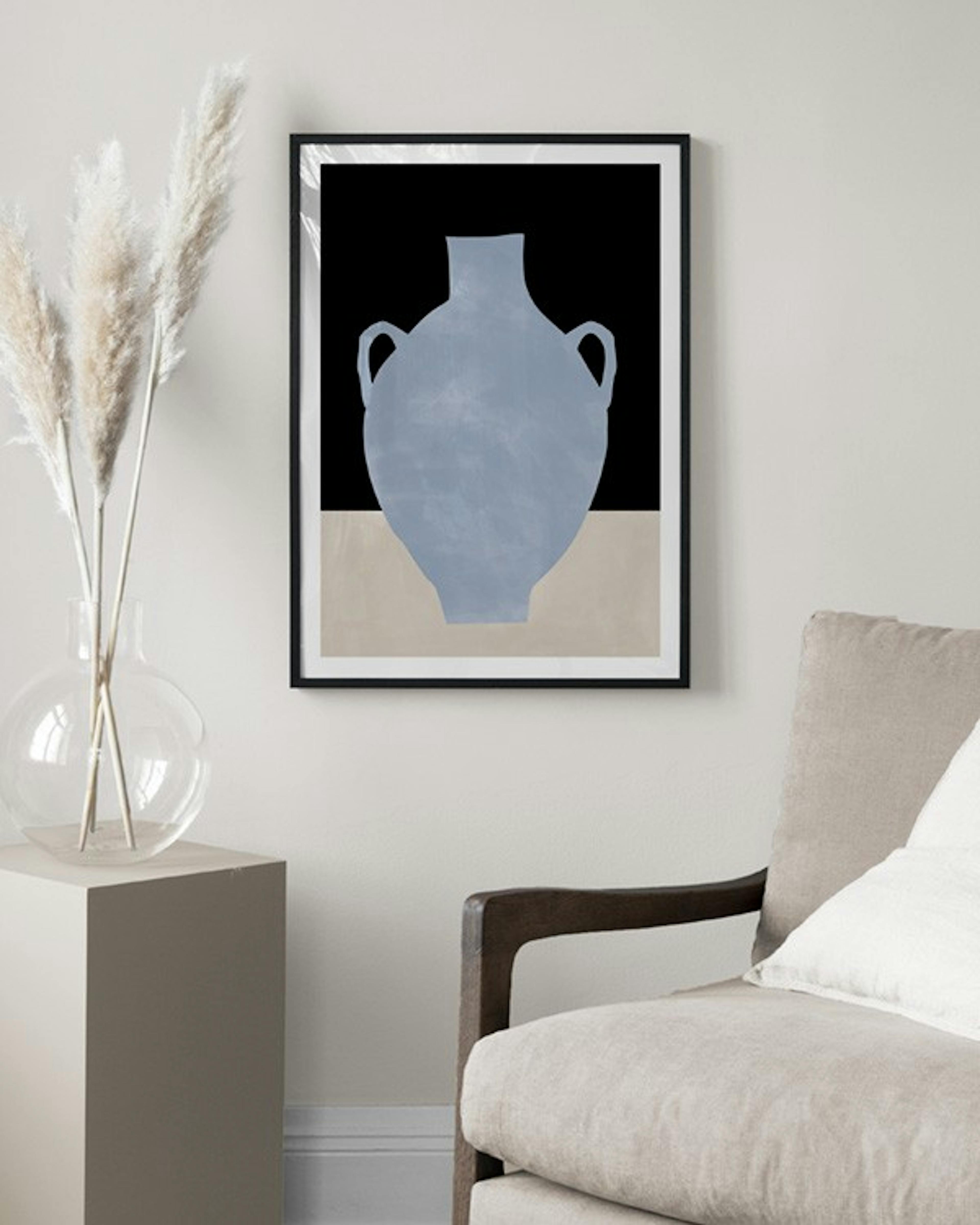 The Print Republic - Blue Still Life Poster No1 Affiche