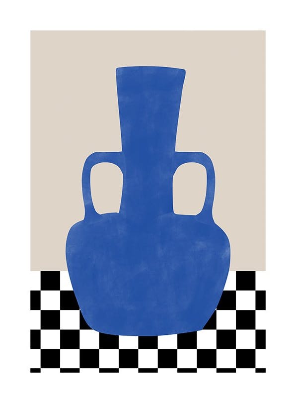 The Print Republic - Blue Still Life Print No2 Print (50x70 cm)
