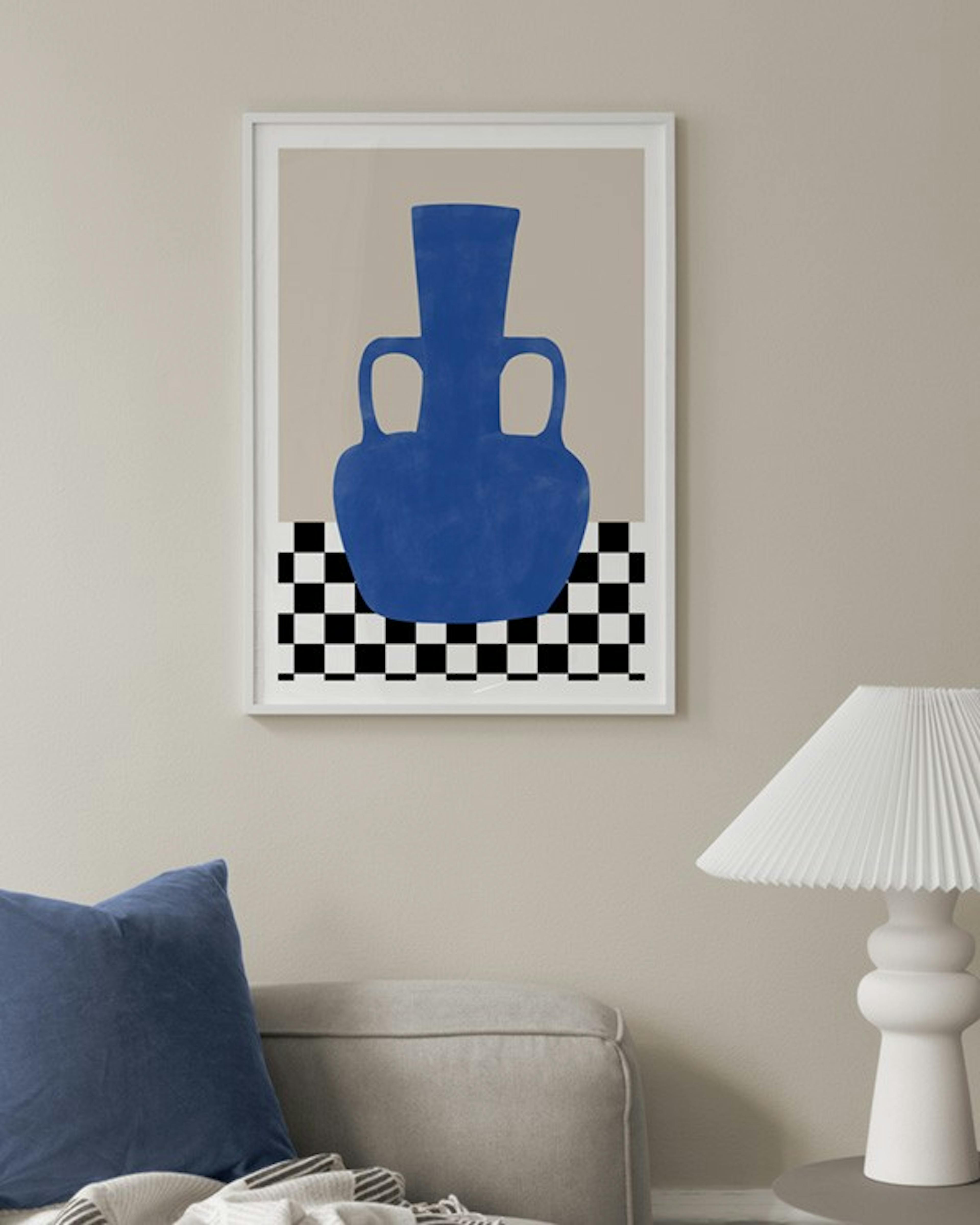 The Print Republic - Blue Still Life Poster No2 Affiche