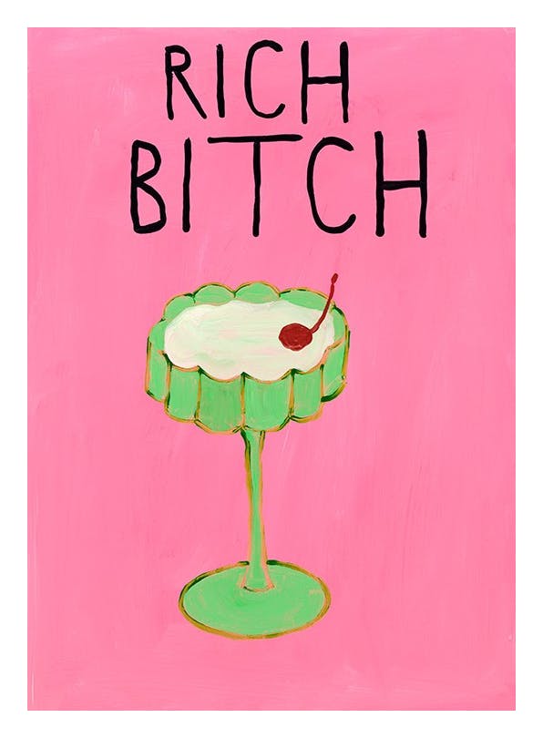 Britty Flynn - Rich Bitch Print (30x40 cm)