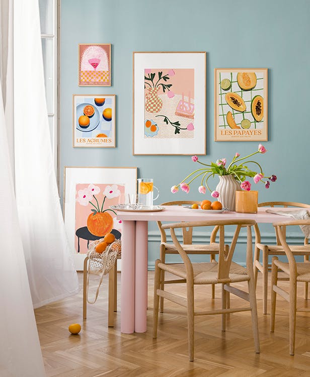 Decorate for summer gallery wall