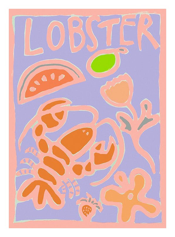 Britty Flynn - Lobster Print (50x70 cm)