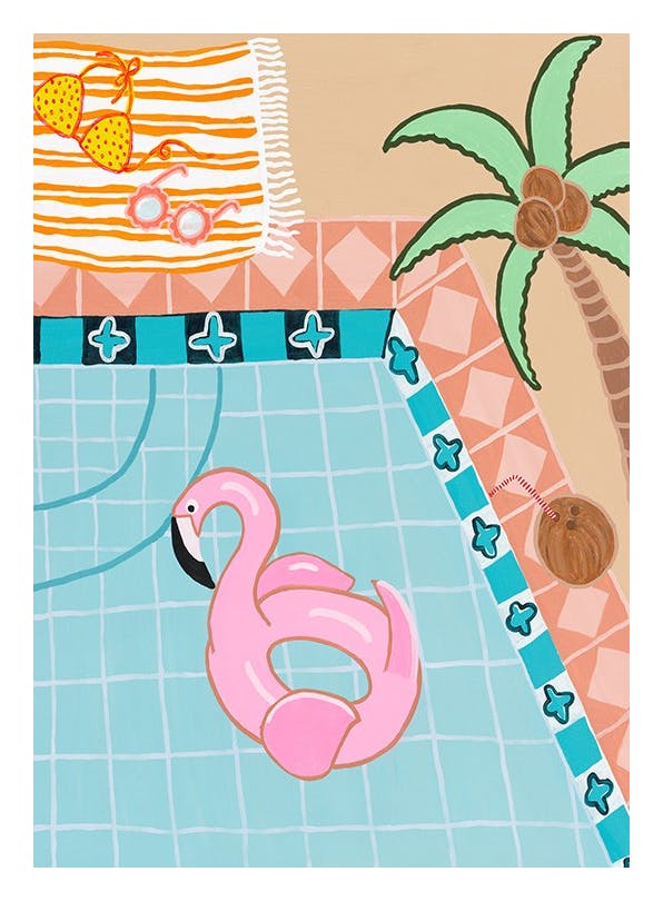 Britty Flynn - Palm Springs No2 Print (30x40 cm)