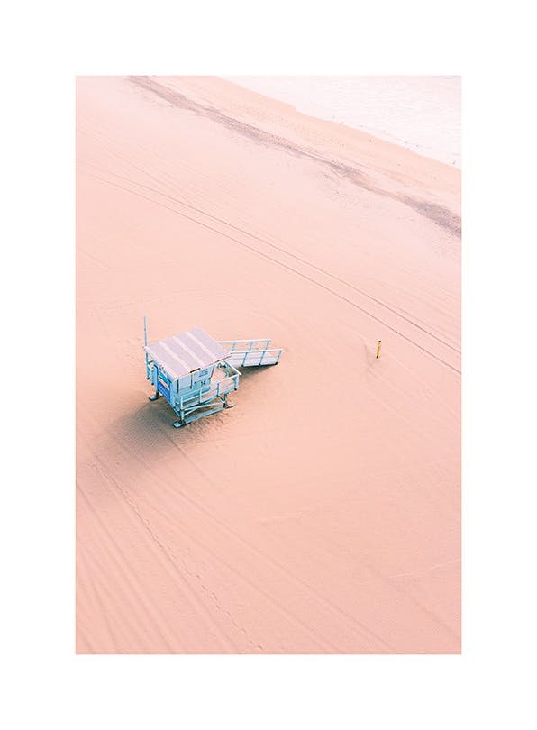 Richard Podgurski - Desert Beach Poster (30x40 cm)- Richard Podgurski