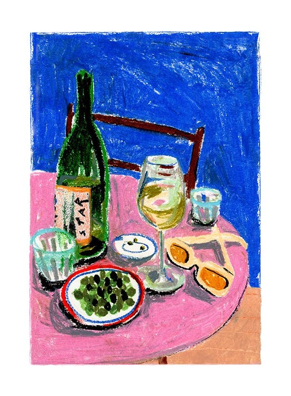 Laura Page - Pastel Table Affiche (50x70 cm) - Laura Page
