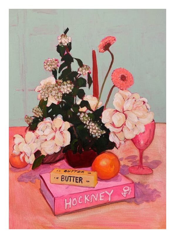 Lindsey Cherek - Still Life with Hockney Book Affiche (30x40 cm)  Lindsey Cherek