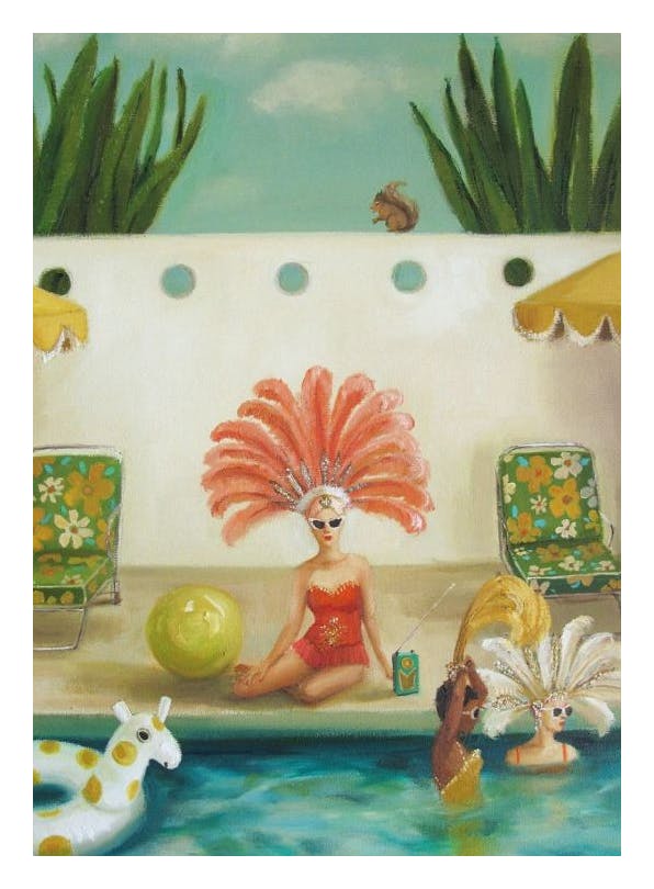 Janet Hill - Poolside Poster (50x70 cm)