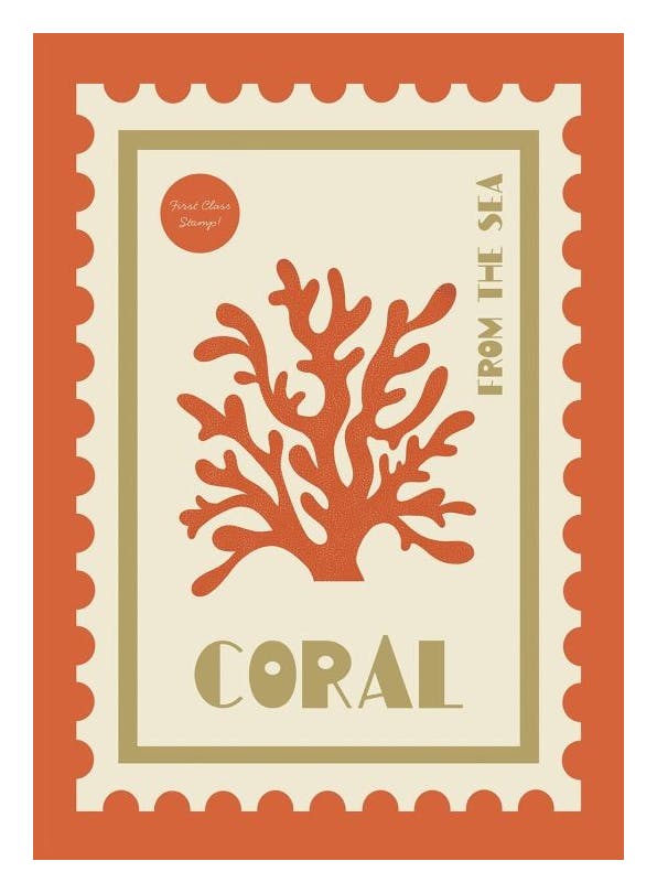 We Made Something Nice - Coral Plakat (21x30 cm)- We Made Something Nice