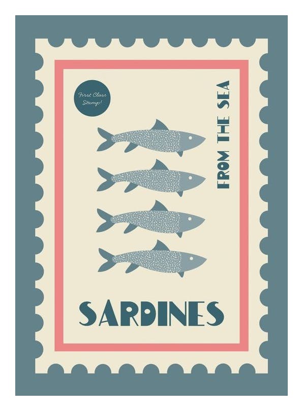 We Made Something Nice - Sardines Plakát (30x40 cm)- We Made Something Nice