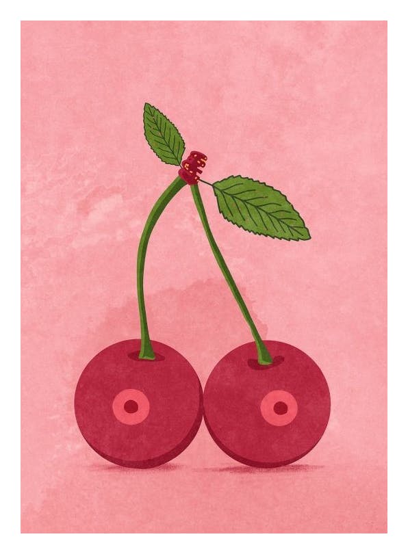 Raissa Oltmanns - Cherry Boobs Poster (50x70 cm)- Raissa Oltmanns