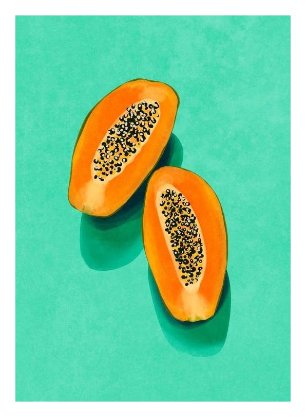Raissa Oltmanns - Papaya Poster (30x40 cm)- Raissa Oltmanns