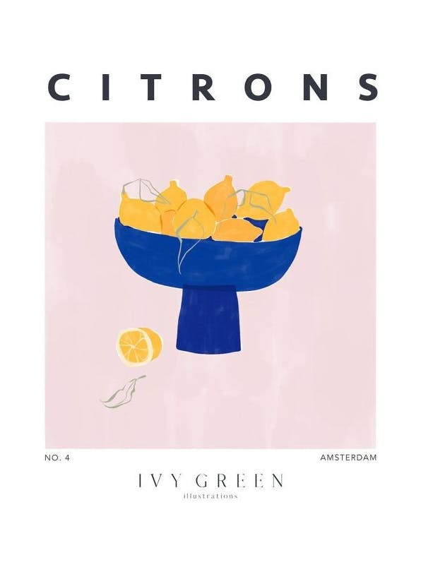 Ivy Green - Citrons Print (50x70 cm)