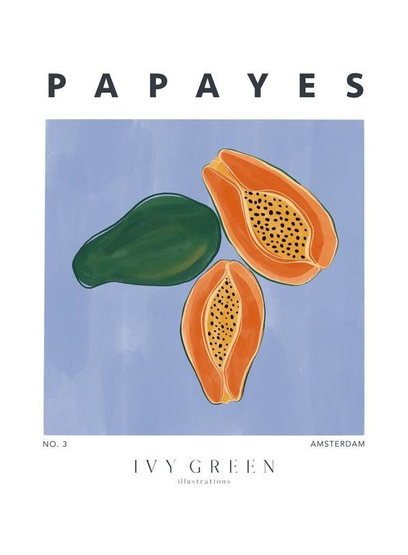 Ivy Green - Papayes Print (50x70 cm)