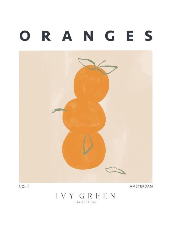 Ivy Green - Oranges Print (30x40 cm)