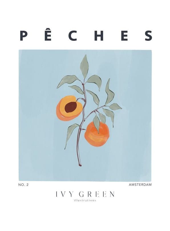 Ivy Green - Peches Print (30x40 cm)