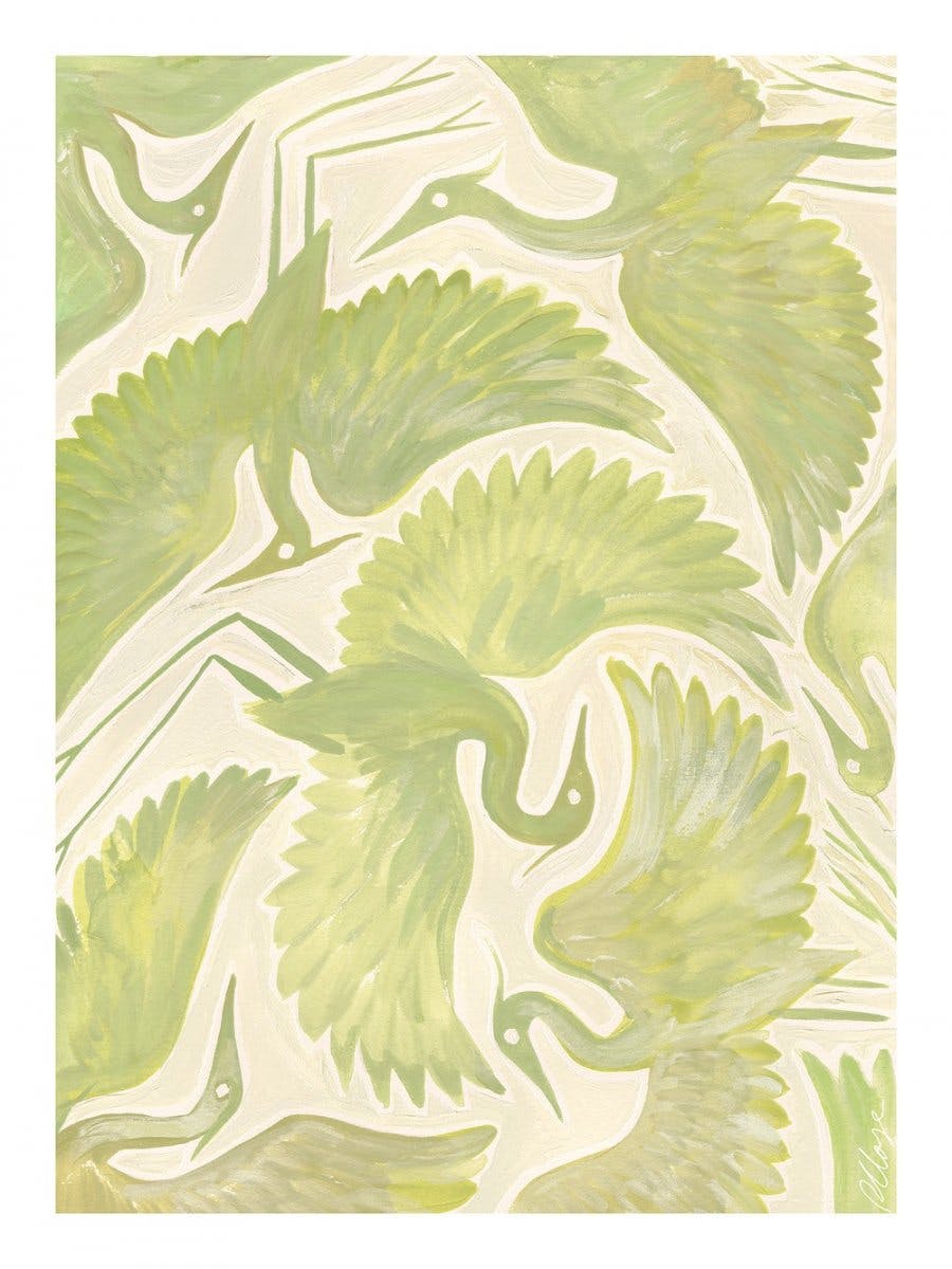 Rosanna Corfe - Green Herons Plakat 0