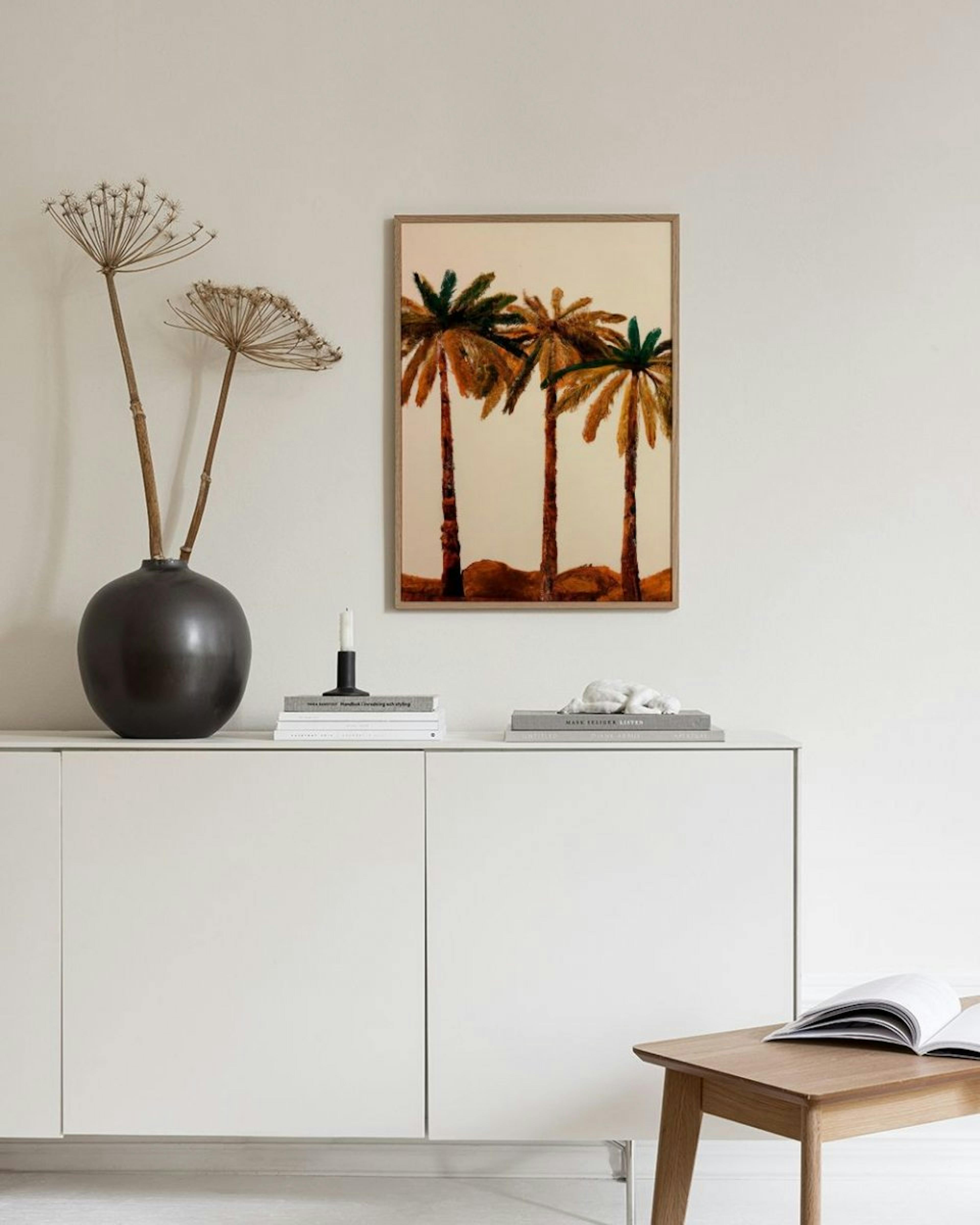 Merel Takken - Palm Trio Print