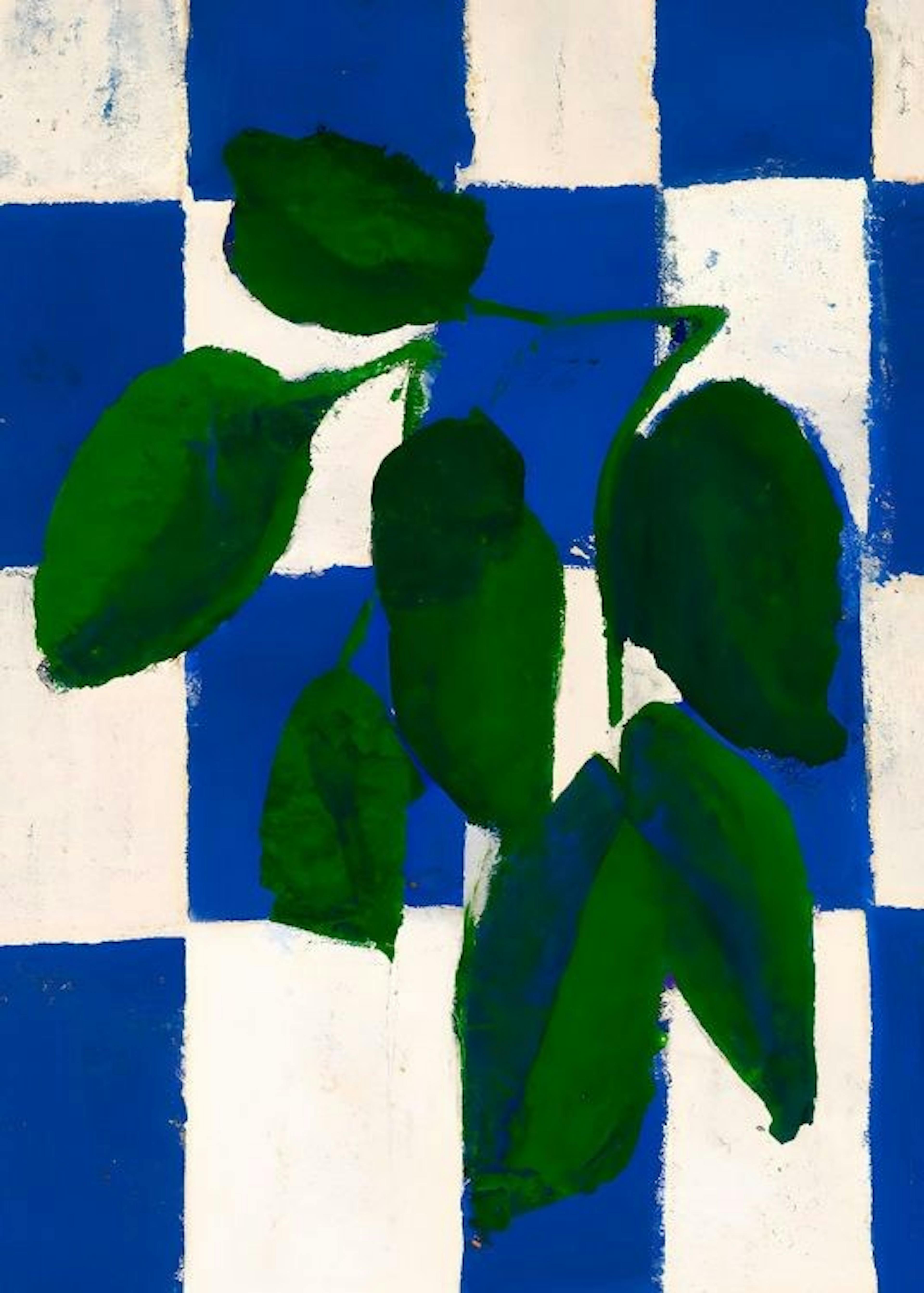 Merel Takken - Checkered Greenery Affiche