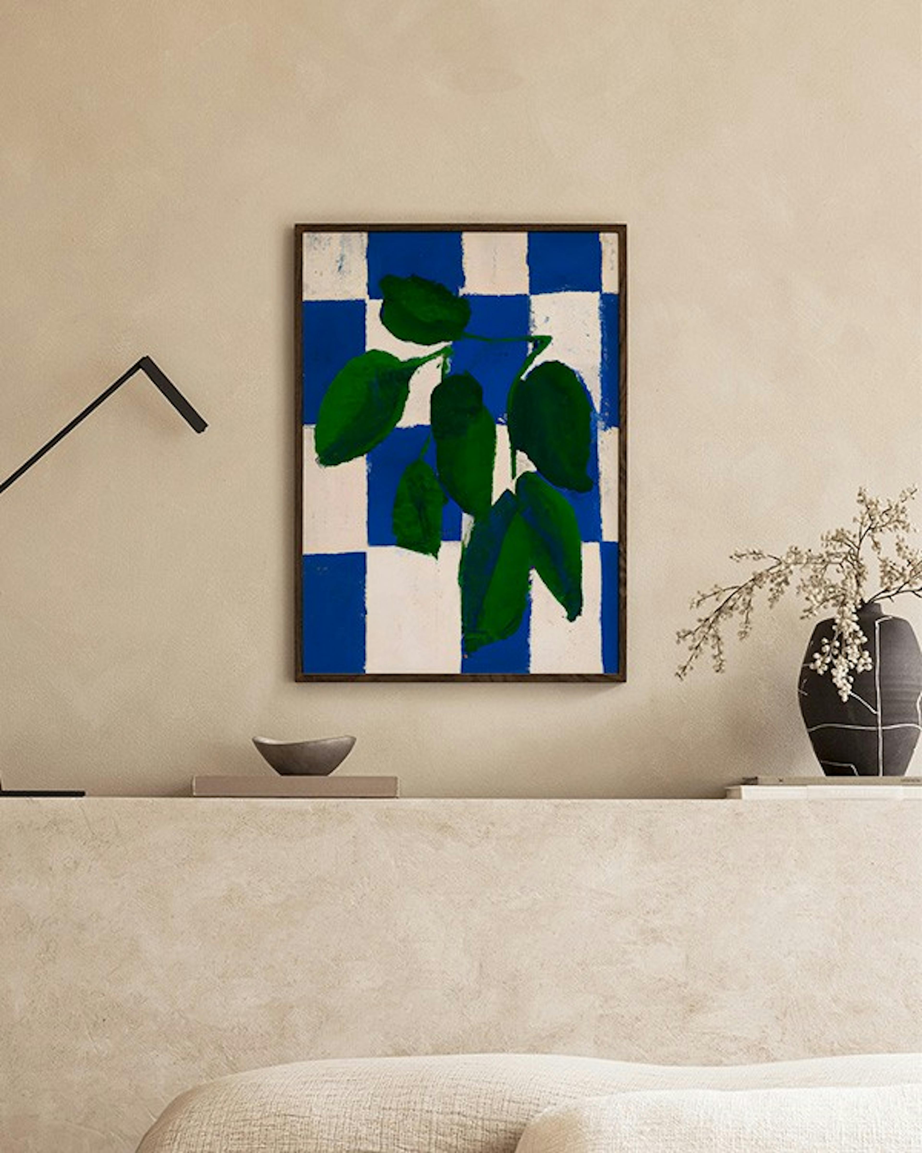 Merel Takken - Checkered Greenery Affiche