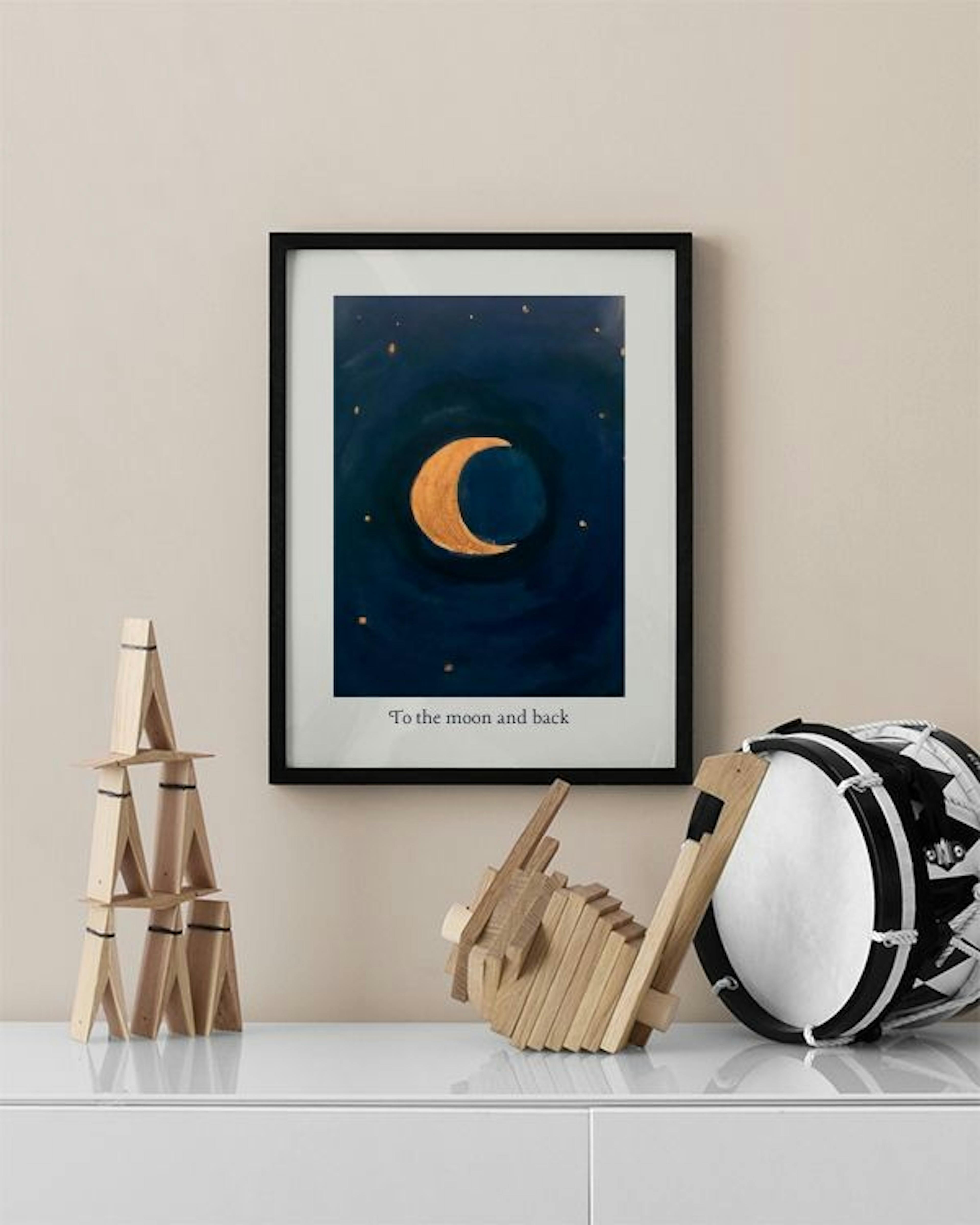 Merel Takken - To the Moon and Back Juliste