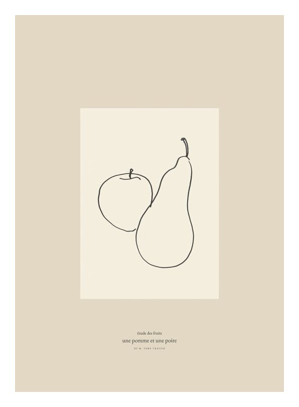 Mie & Him - Fruit Poster (50x70 cm)- Mie & Him