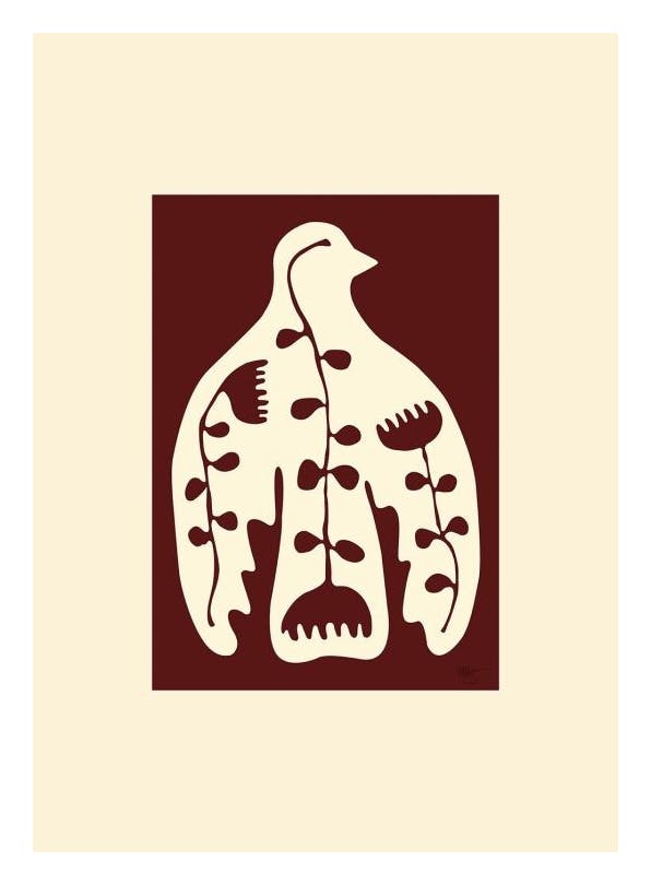 Mie & Him - Birds and Flowers Poster (30x40 cm)- Mie & Him