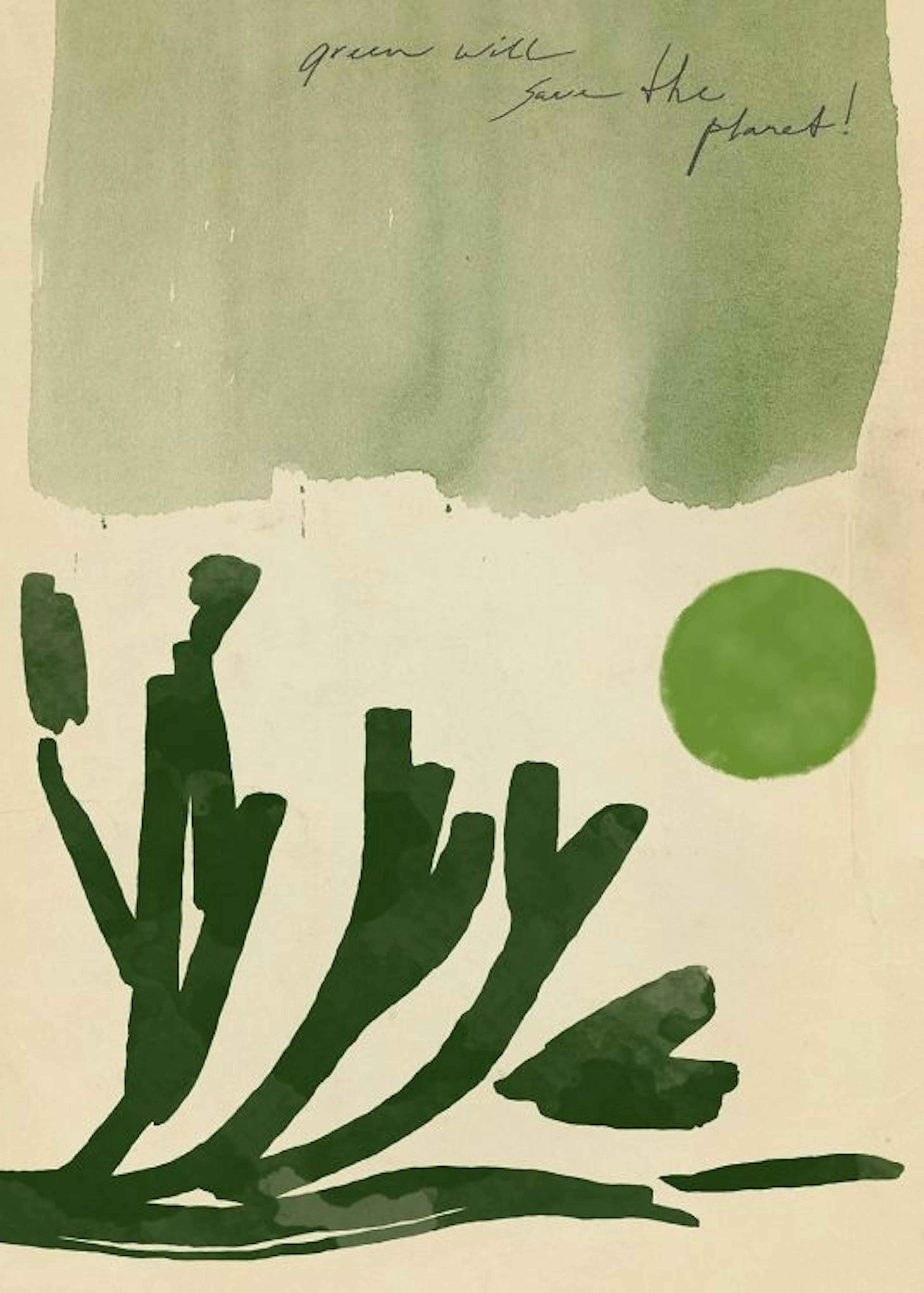 Sylvia Takken - Go Green Affiche