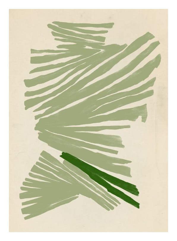 Sylvia Takken - Just Green Plakat (30x40 cm)- Sylvia Takken