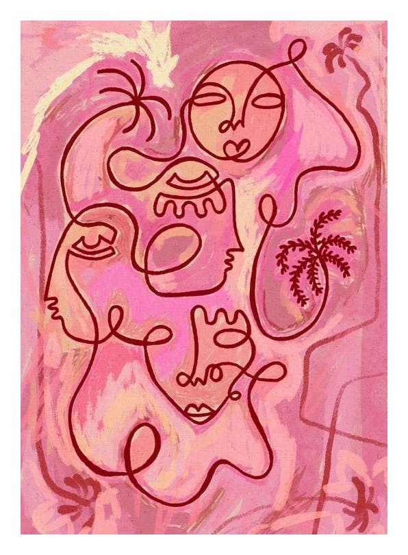 Shatha Al Dafai - Escape to Peace Poster (30x40 cm)- Pittura