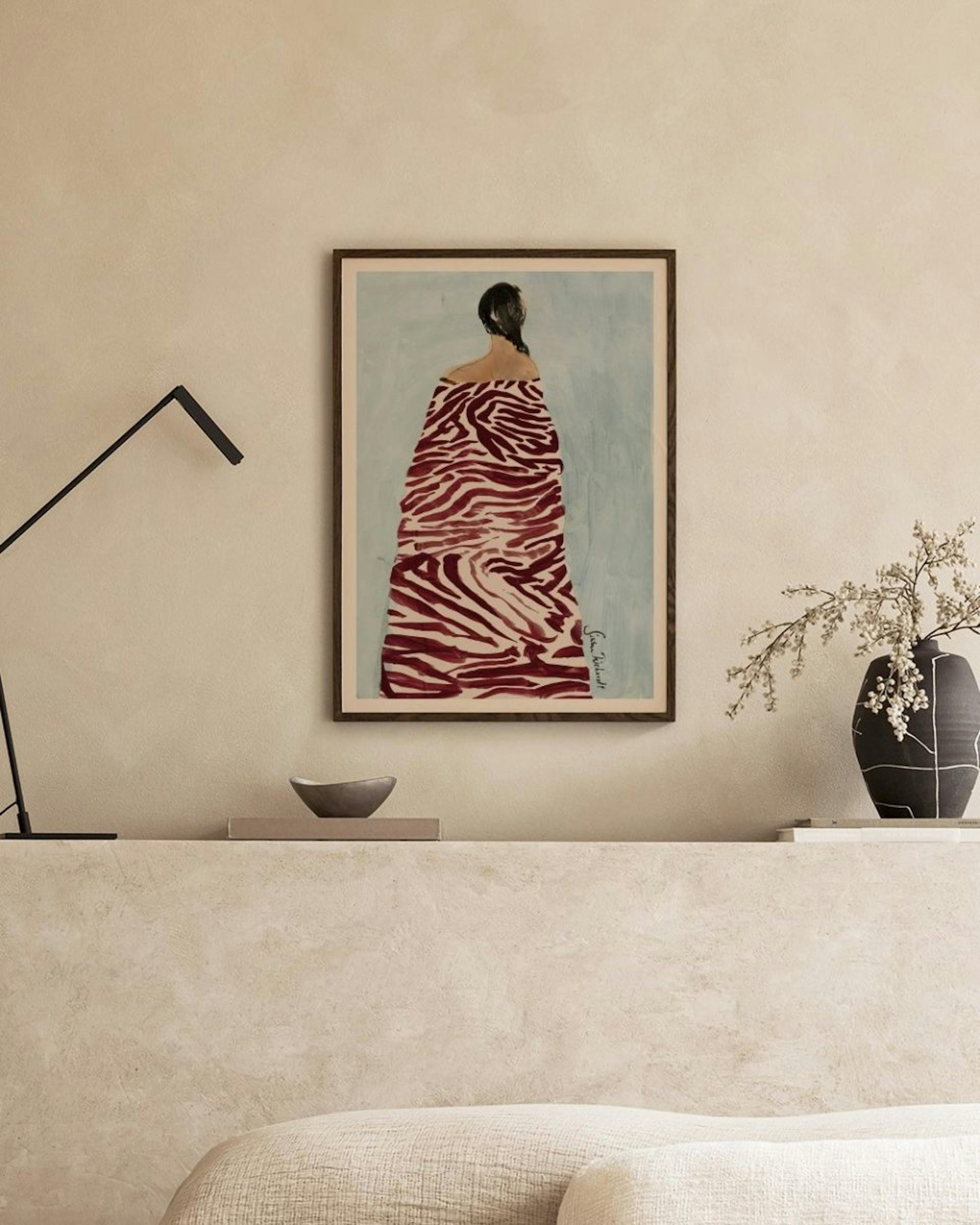 Sissan Richardt - Zebra Robe Plakat