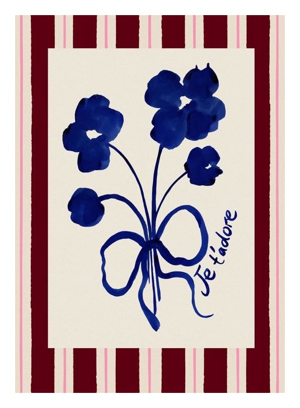 Emily Daborn - I Adore You Bouquet Affiche (50x70 cm) - Emily Daborn