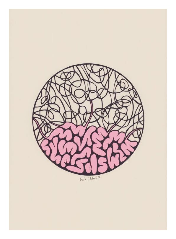 Little Detroit - The Tangled Mind Affiche (50x70 cm) - Little Detroit