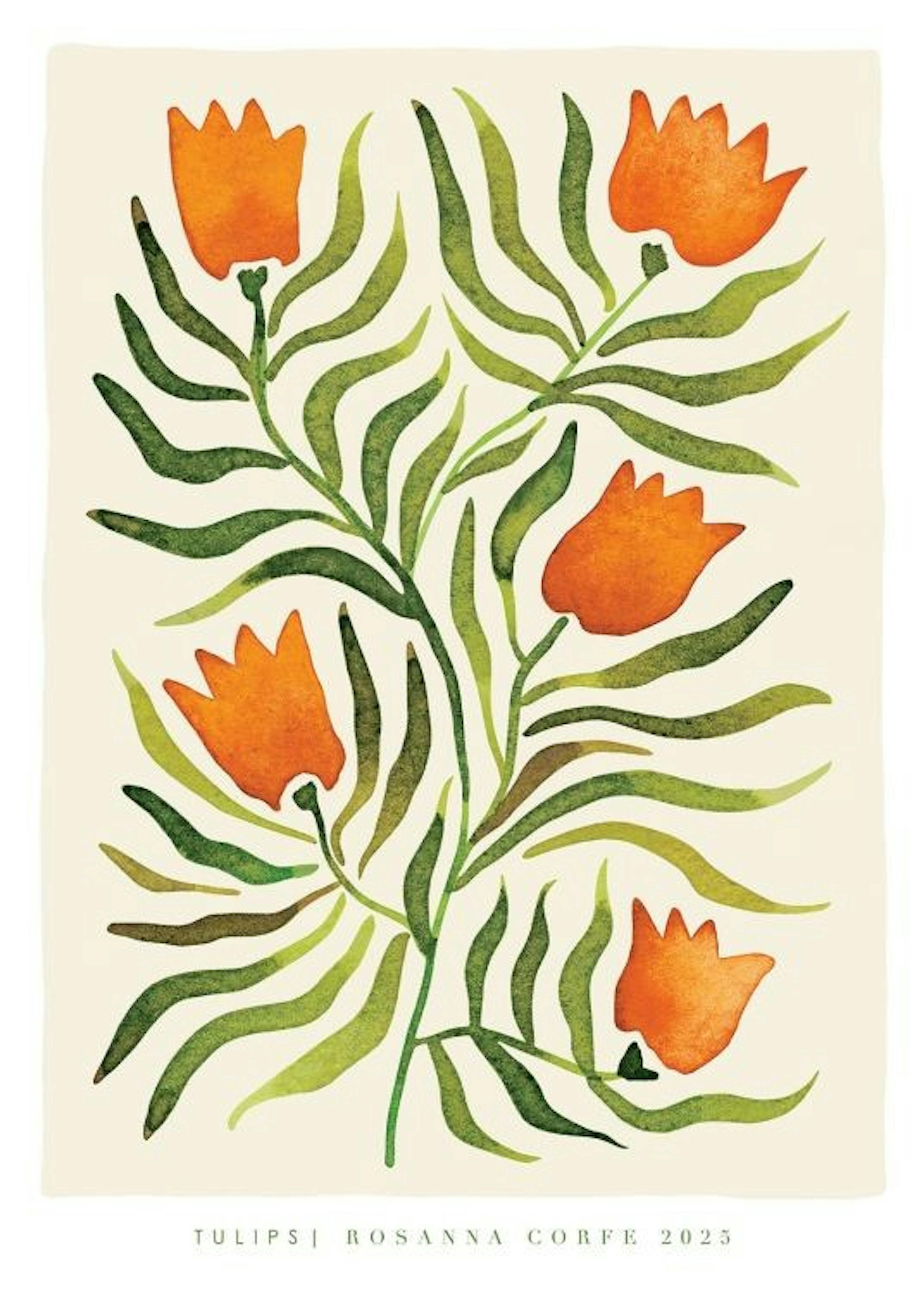 Rosanna Corfe - Tulips Print 0