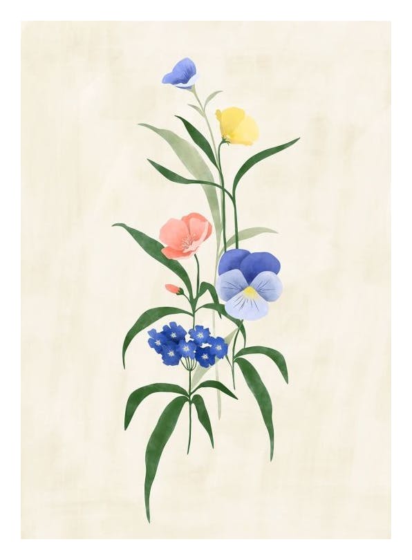 The Print Republic - Sun Kissed Garden No2 Print (50x70 cm)