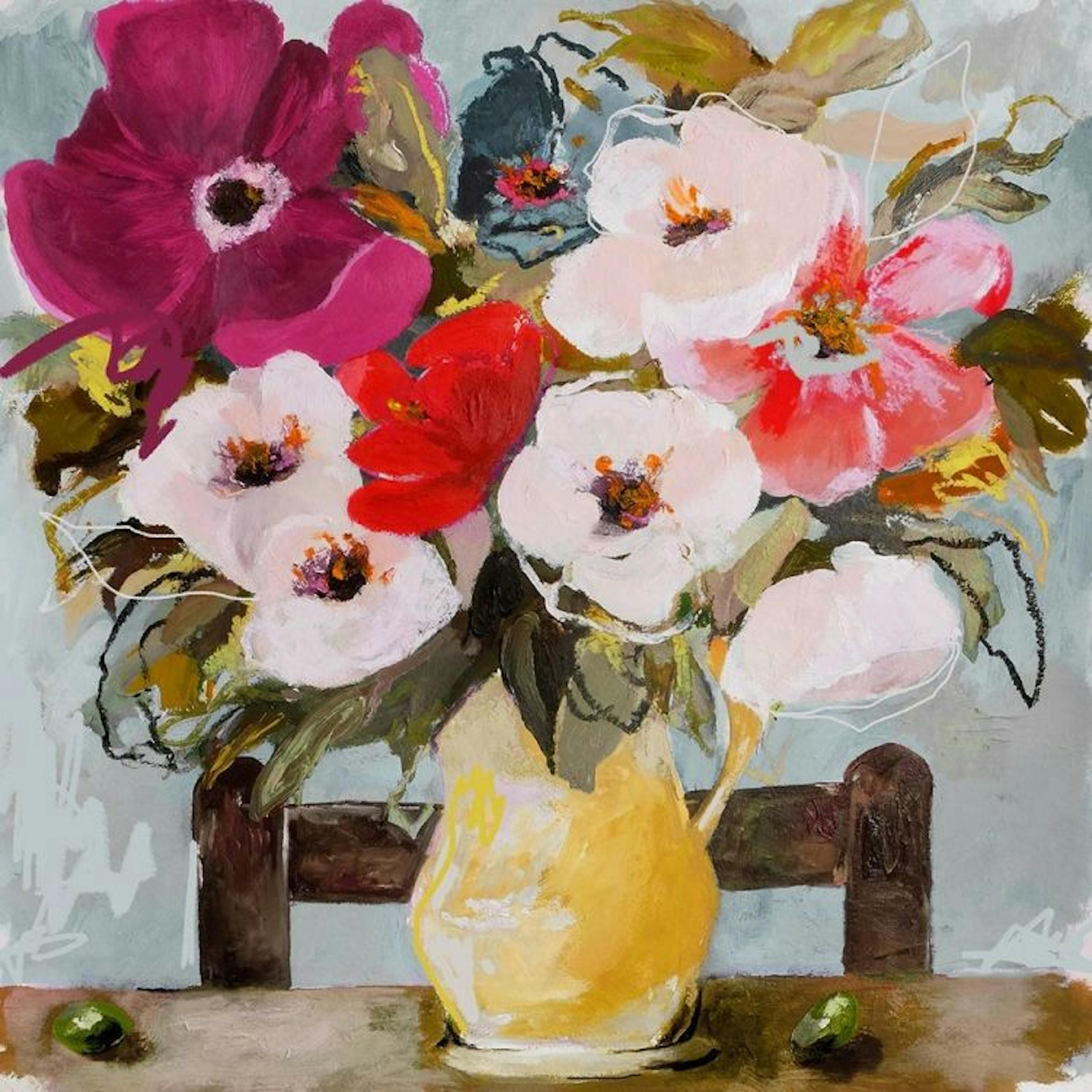 Leigh Viner - Anemones With Olives Poster 0