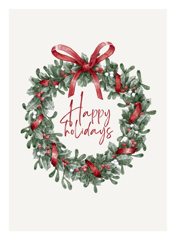 Happy Holidays Affiche (30x40 cm) - Affiches de Fêtes